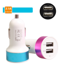 Автомобильное зарядное устройство 5V 3.1A 2xUSB