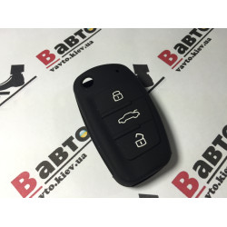 Чехол силиконовый ключа для Audi a4 b7 a3 a6 c6 q7 A1 A5 A7 A8 Q5 R8 TT S5 S6 S7 S8 SQ5