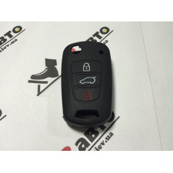 Чехол силиконовый ключа для Kia / Hyundai Tuscon, Accent, Elantra, Sonata, Santa Fe, i10, Rio, Cerato, Soul, Sorento, Sportage, Optima