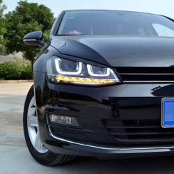 Накладки (реснички) на фары VW Golf 7 Накладки (реснички) на фары VW Golf 7